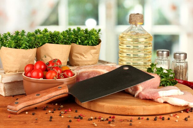 Ingrediencie na kuchynskom stole